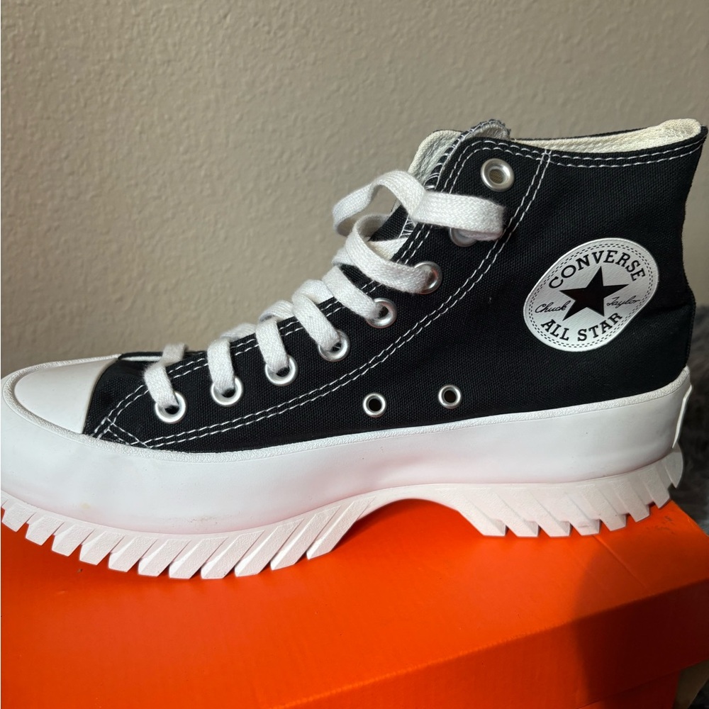 Converse Black and White High-Top Sneakers